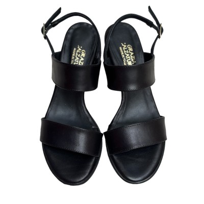 sandalo Taormina in pelle nero