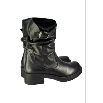 Beatles Clara in pelle nero