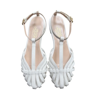 sandalo Atene in pelle bianco