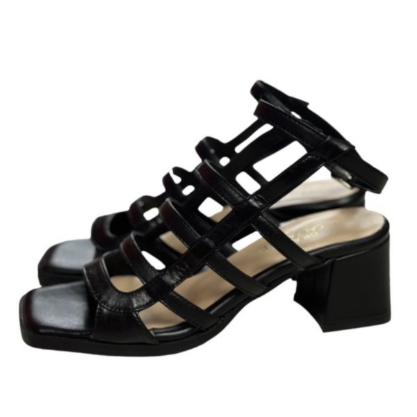 sandalo Incanto in pelle nero