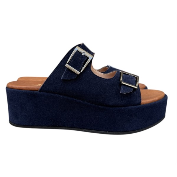 sandalo Chill in camosacio blu