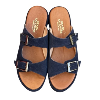 sandalo Chill in camosacio blu