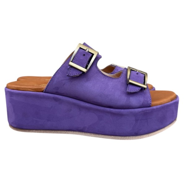 sandalo Chill in camoscio viola