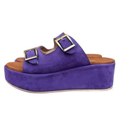 sandalo Chill in camoscio viola