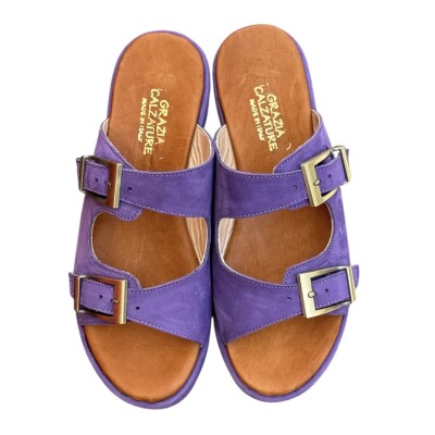 sandalo Chill in camoscio viola