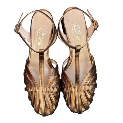 sandalo Zante in pelle  bronzo