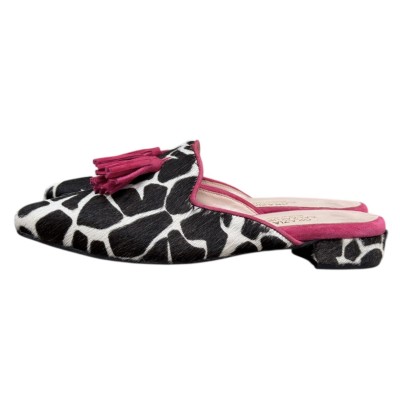 sabot Anna in pelle animalier