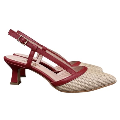 slingback Sole in rafia