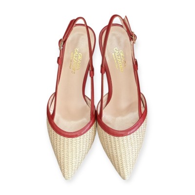 slingback Sole in rafia