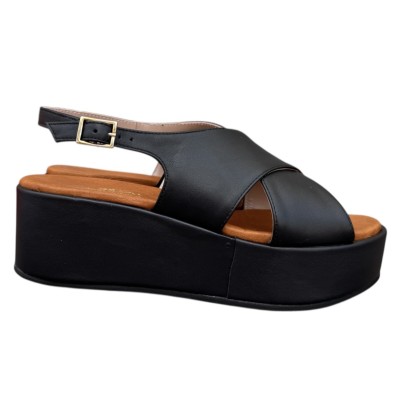 sandalo Easy in pelle nero