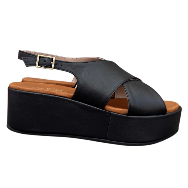 sandalo Easy in pelle nero