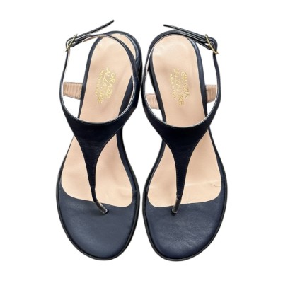 infradito Sharm in pelle blu