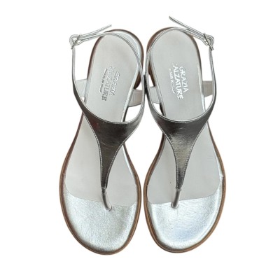 infradito Sharm in pelle argento