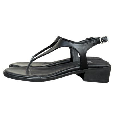 infradito Sharm in pelle nero
