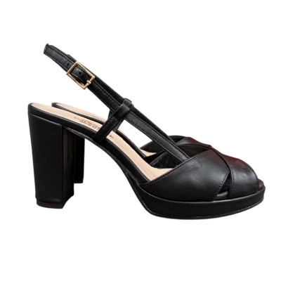 sandalo Jennifer in pelle nero