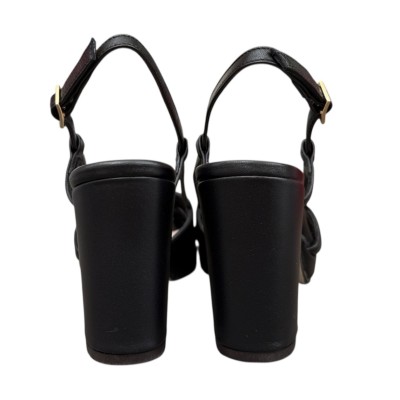 sandalo Jennifer in pelle nero