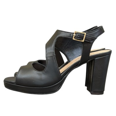 sandalo Rosi in pelle nero