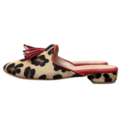 sabot Anna in pelle animalier