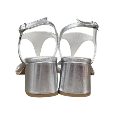 infradito Caraibi in pelle argento