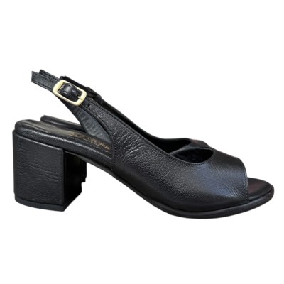 sandalo Rodi in pelle nero