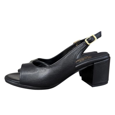 sandalo Rodi in pelle nero