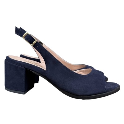 sandalo Rodi in camoscio blu