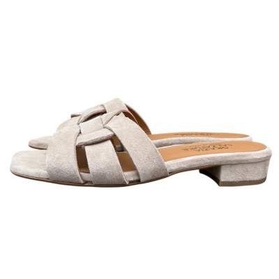 ciabatta Dory in camoscio taupe