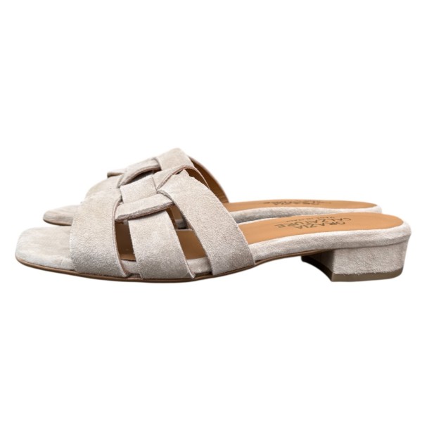 ciabatta Dory in camoscio taupe
