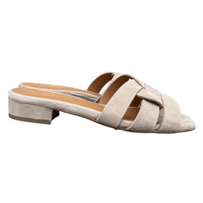 ciabatta Dory in camoscio taupe