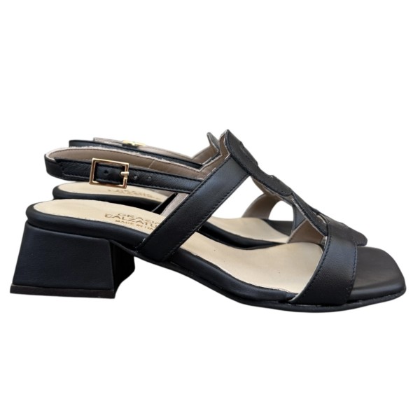 sandalo Desiree in pelle nero