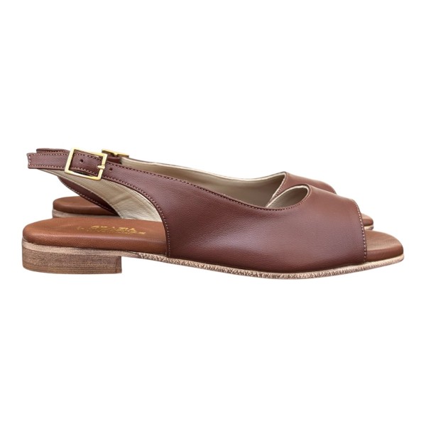 sandalo Daiana in pelle cuoio