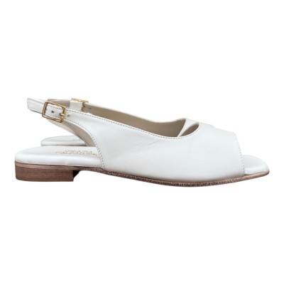 sandalo Daiana in pelle bianco