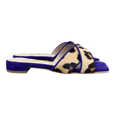 ciabattina Ibiza in pelle animalier