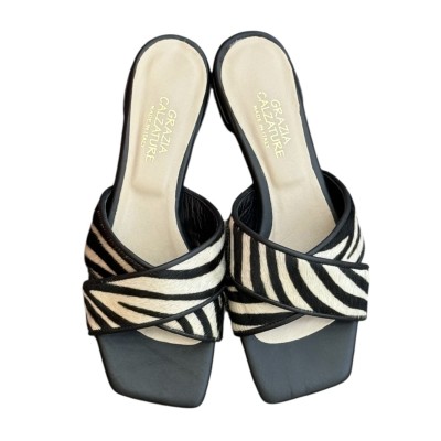 ciabattina Ibiza in pelle animalier