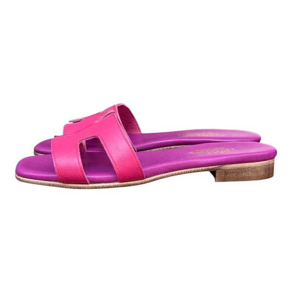 ciabattina Lolita in pelle fucsia