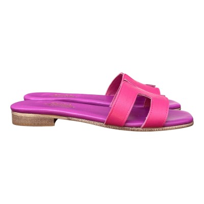 ciabattina Lolita in pelle fucsia
