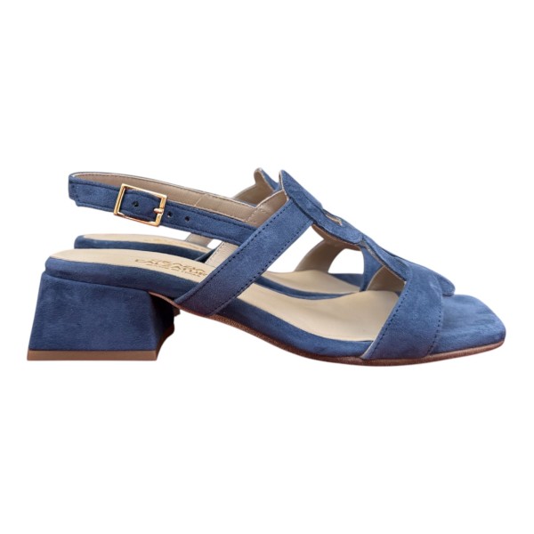 sandalo Desiree in camoscio blu