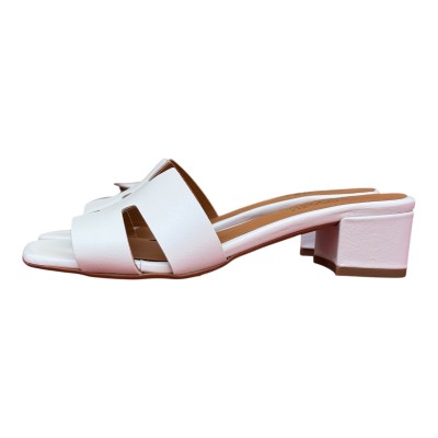 scalzatina Elba in pelle bianca