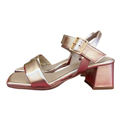 sandalo Perla in pelle platino