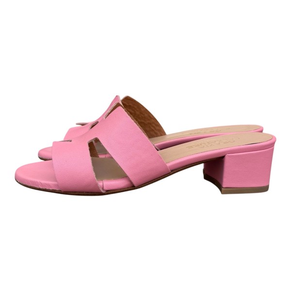 scalzatina Elba in pelle rosa