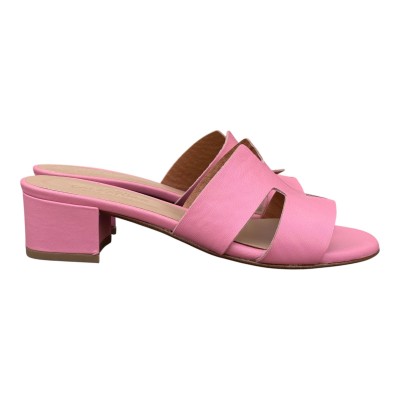 scalzatina Elba in pelle rosa