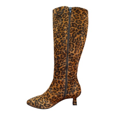 stivale Diana in camoscio maculato