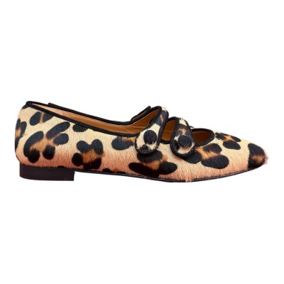 ballerina Katia in pelle animalier maculato