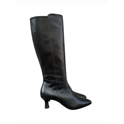 stivale Diana in pelle nero