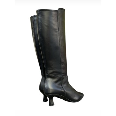 stivale Diana in pelle nero