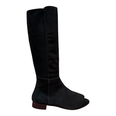 stivale Elsa in camoscio nero