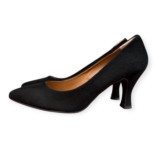 décolleté Gioia in camoscio nero