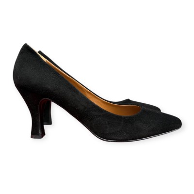 décolleté Gioia in camoscio nero