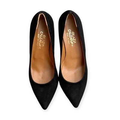 décolleté Gioia in camoscio nero