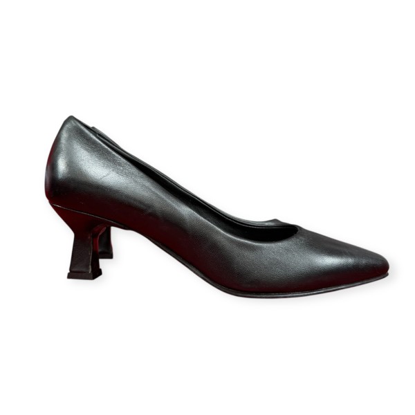 décolleté Lory in pelle nero